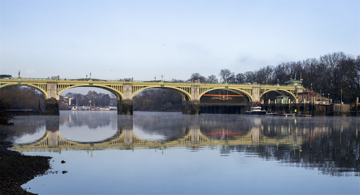 Richmond lock at low tide